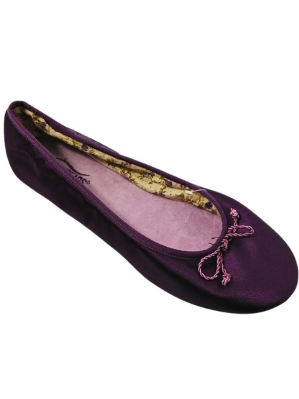 Foamtreads Rania Women’s Purple Satin Ballet Slippers Size 10M New With Box